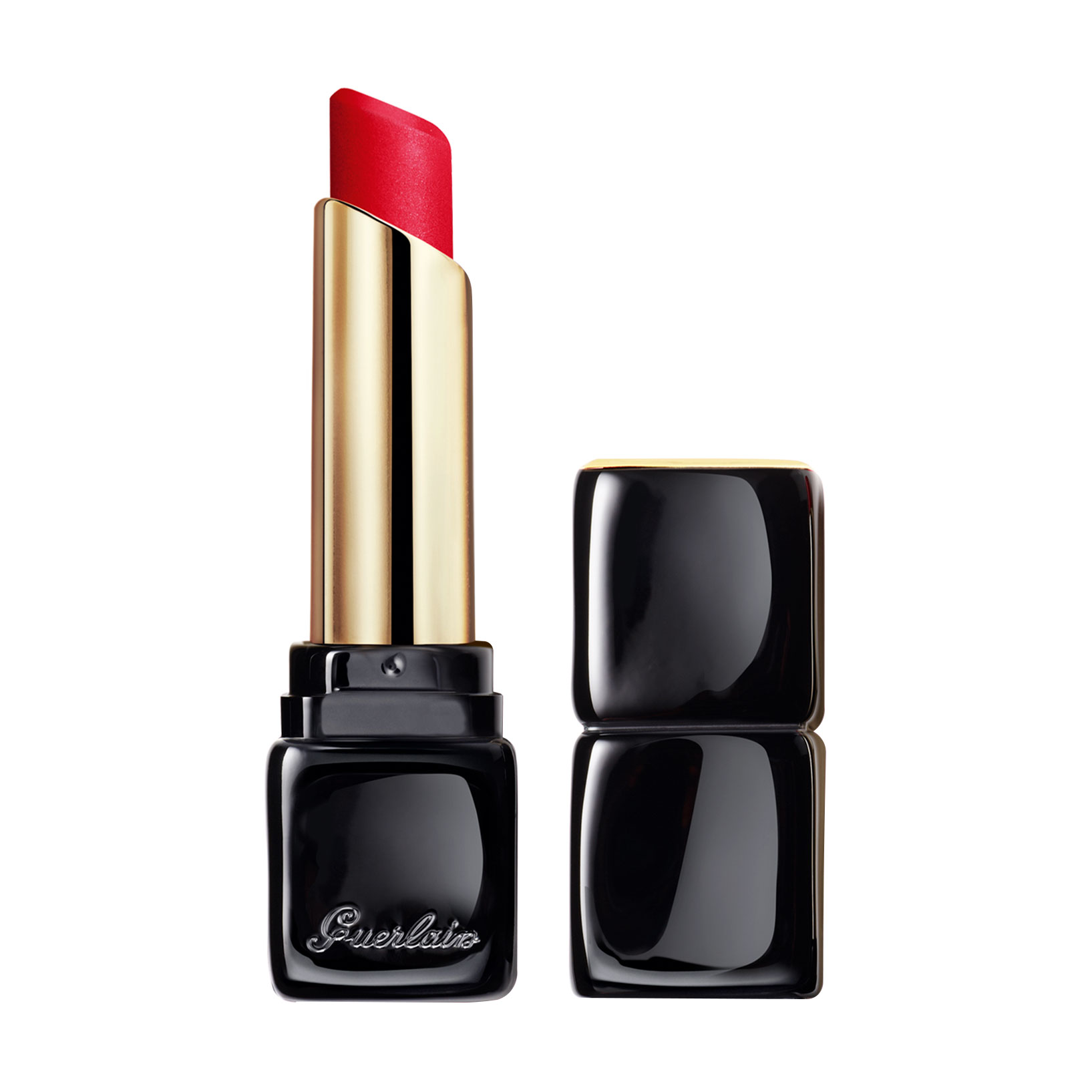 Матова помада для губ Guerlain KissKiss Tender Matte з ефектом сяяння, 775 Kiss Rouge, 2.8 г